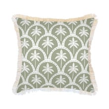 Corfu Coastal Fringed Cushion