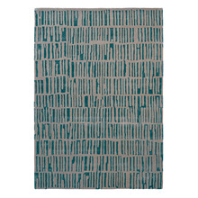 Blue Harlequin Skintilla Abstract Hand-Tufted Rug