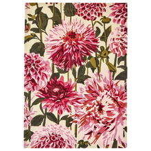 Fuchsia Palm Dahlia Hand-Tufted Pure New Wool Rug