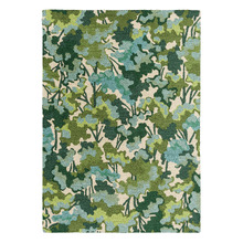 Green Tree Tops Hand-Tufted Outdoor Rug