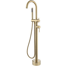 Kaya Floor Mounted Bath Mixer With Hand Shower