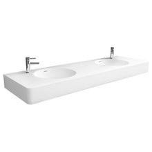 Encanto 1400mm Double Bowl Wall Mounted Basin