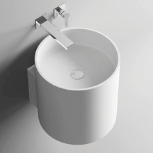 Livo 400mm Cast Stone Wall Mounted Basin