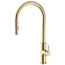 Kaya Brass Pull-Out Kitchen Mixer Tap