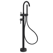 Kaya Floor Mounted Bath Mixer With Hand Shower