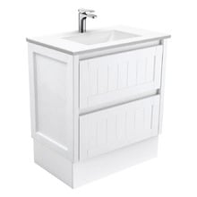 Vanessa Hampton 750mm White Freestanding Vanity Unit