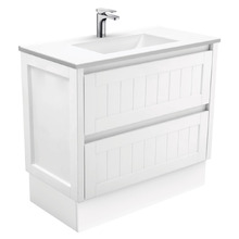 Vanessa Hampton 900mm White Floor Standing Vanity Unit