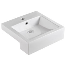 Jacinta 480mm Ceramic Semi-Recessed Basin