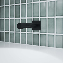 Hustle 180mm Matt Black Bath Outlet