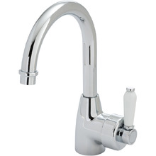 Eleanor Gooseneck Basin Mixer Ceramic Lever Handle