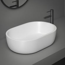Nero 580mm Above Counter Cast Stone Basin