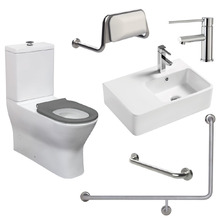 Accessible Delta Care Back to Wall Toilet Suite Package