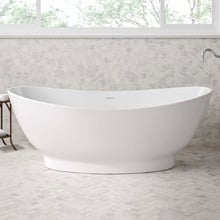 Antonia 1550mm Stone Bath Tub With Overflow