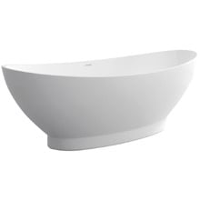 Antonia 1550mm Stone Bath Tub With Overflow