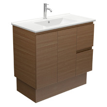 Dolce 900mm Walnut Freestanding Single Vanity