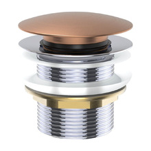 40mm Brushed Copper Universal Pop-Up Waste