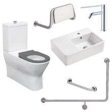Accessible Delta Care Back to Wall Toilet Suite Package