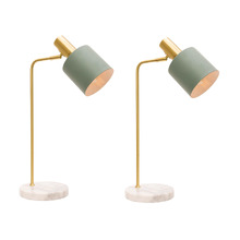 Addison Brushed Brass & Marble Table Lamp (Set of 2)