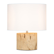 43cm Prato Rubberwood Table Lamp