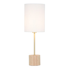 62cm Delizia Rubberwood Table Lamp