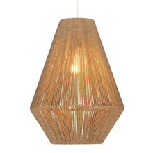 Dayton Steel & Rattan Pendant Light