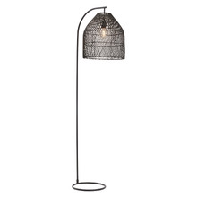 Shelby Iron & Rattan Floor Lamp