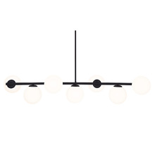 Concord Iron & Opal Glass 7 Light Pendant