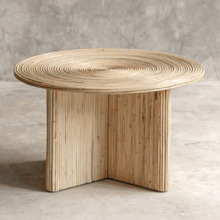 Malina Round Jawit Rattan Coffee Table