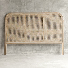Cameron Rattan & Teak Wood Bedhead