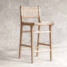 66cm Terence Teak Wood Counter Stool