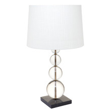 Gabrielle Marble Crystal Linen Table Lamp