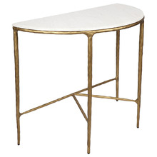 Heston Curved Marble Console Table