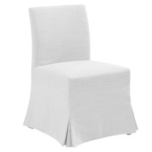 White Brighton Dining Chair with Slipcover