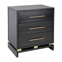 Black Chasey Bedside Table