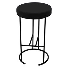 65cm Westley Linen-Blend Kitchen Stool