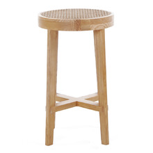 66cm Nathaniel Rattan Kitchen Stool