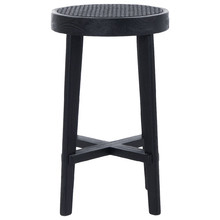 66cm Nathaniel Rattan Kitchen Stool