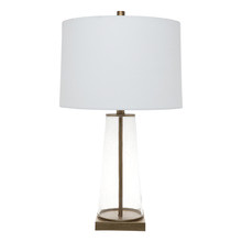 Ziya Glass Linen Table Lamp