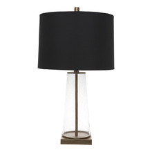 Ziya Glass Linen Table Lamp