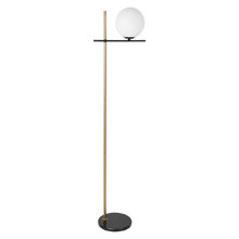 Bronte Marble & Frosted Glass Floor Lamp