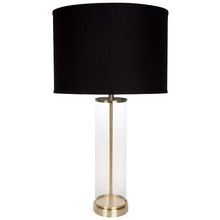 Nanga Stainless Steel & Glass Table Lamp