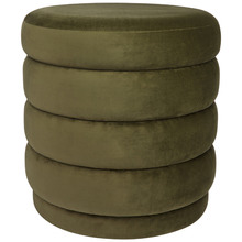 Elbert Velvet Footstool
