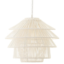 Ossa Iron & Paper Rope Pendant Light