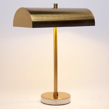 Jarvis Brushed Brass Desk Lamp