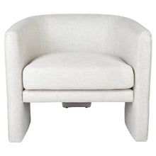 Natural Shana Linen-Blend Tub Chair