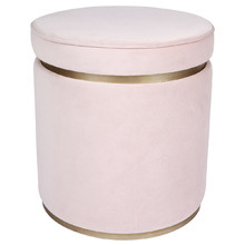 Aurora Velvet Storage Stool