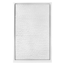 White Ripples Framed Canvas Wall Art