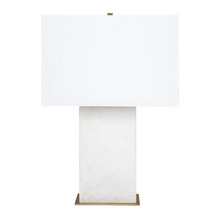 Alexandria White Alabaster Table Lamp
