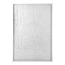 Mosaic Blanco Framed Canvas Wall Art