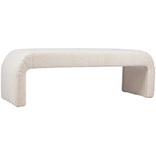 Aura Boucle Ottoman Bench